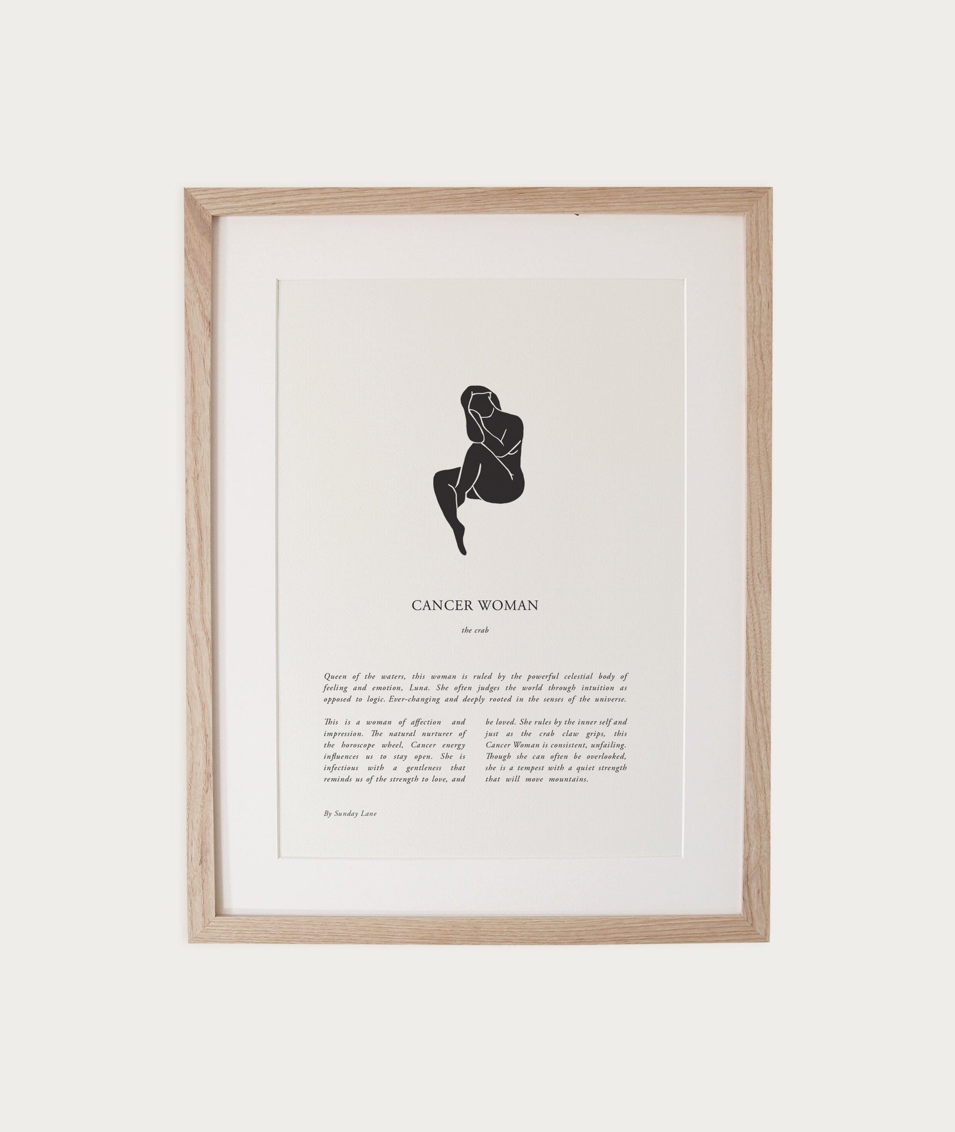 Zodiac Woman - A4 Print (un-framed) All Products vendor-unknown 