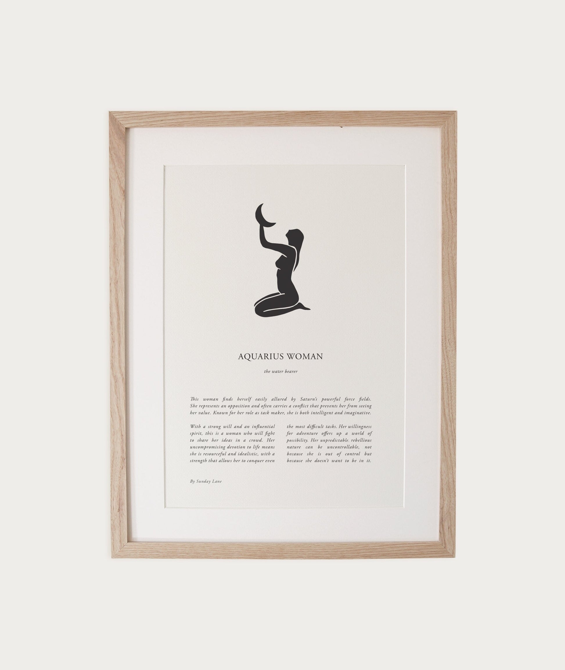 Zodiac Woman - A4 Print (un-framed) All Products vendor-unknown 