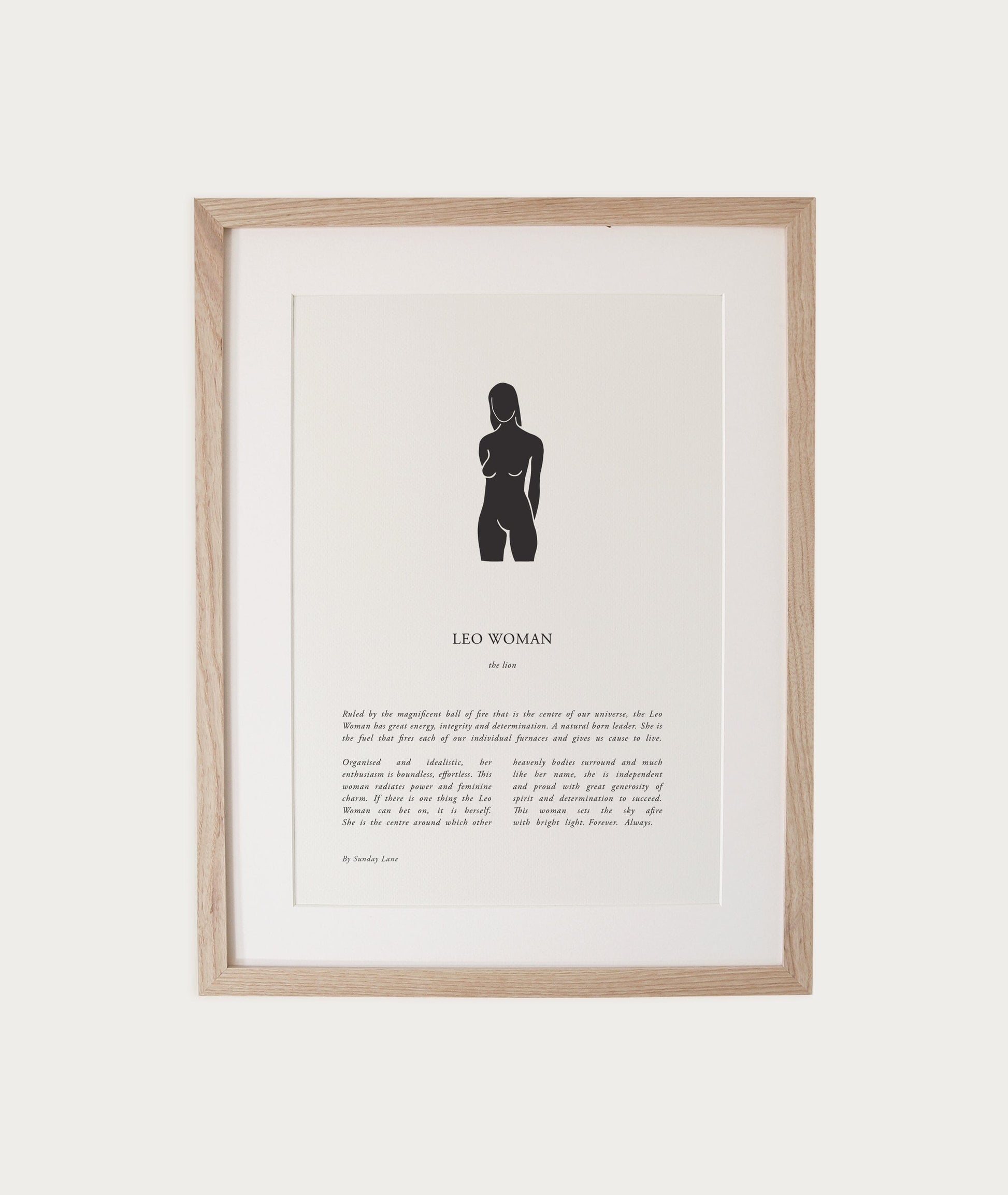 Zodiac Woman - A4 Print (un-framed) All Products vendor-unknown 