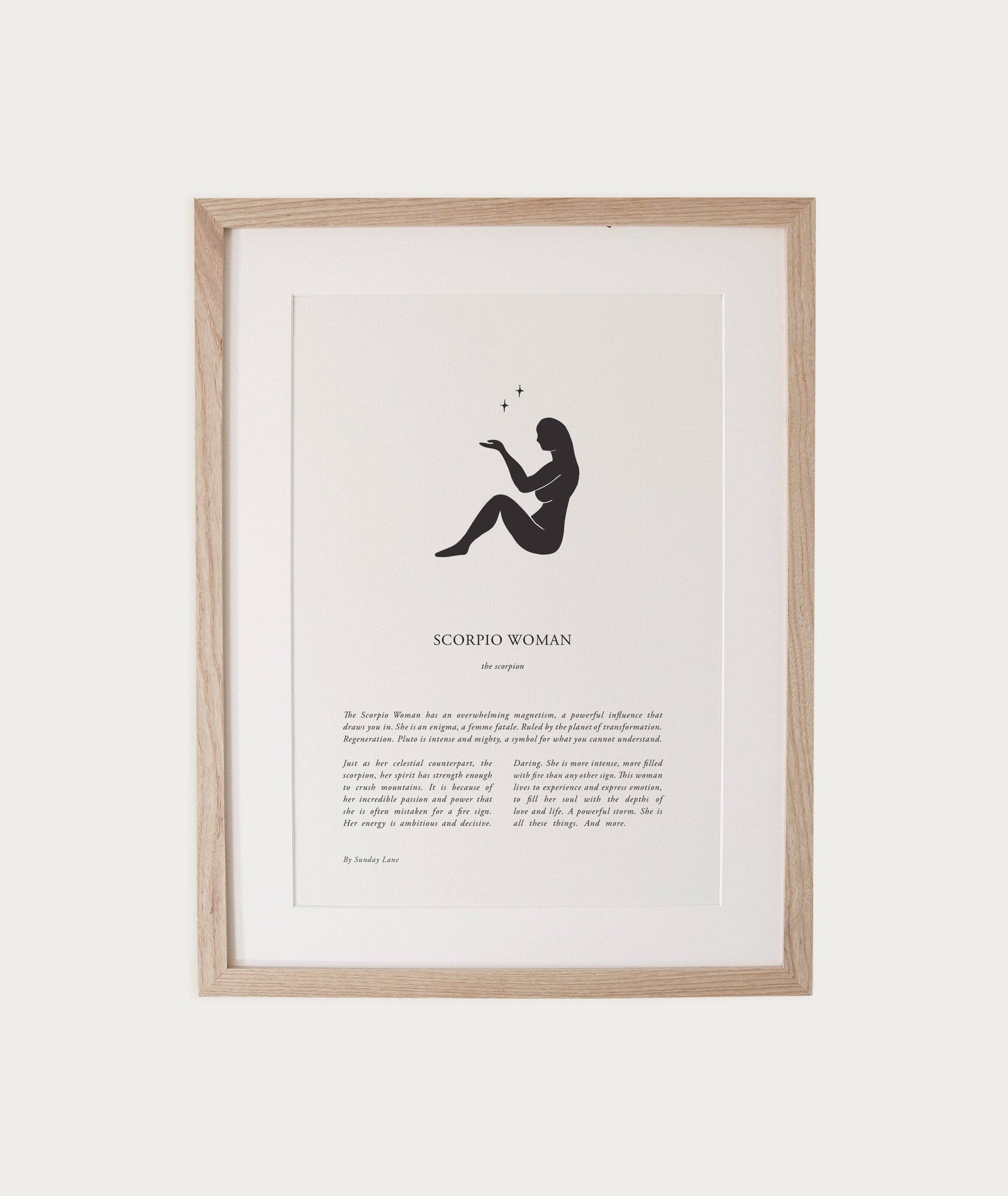 Zodiac Woman - A4 Print (un-framed) All Products vendor-unknown 