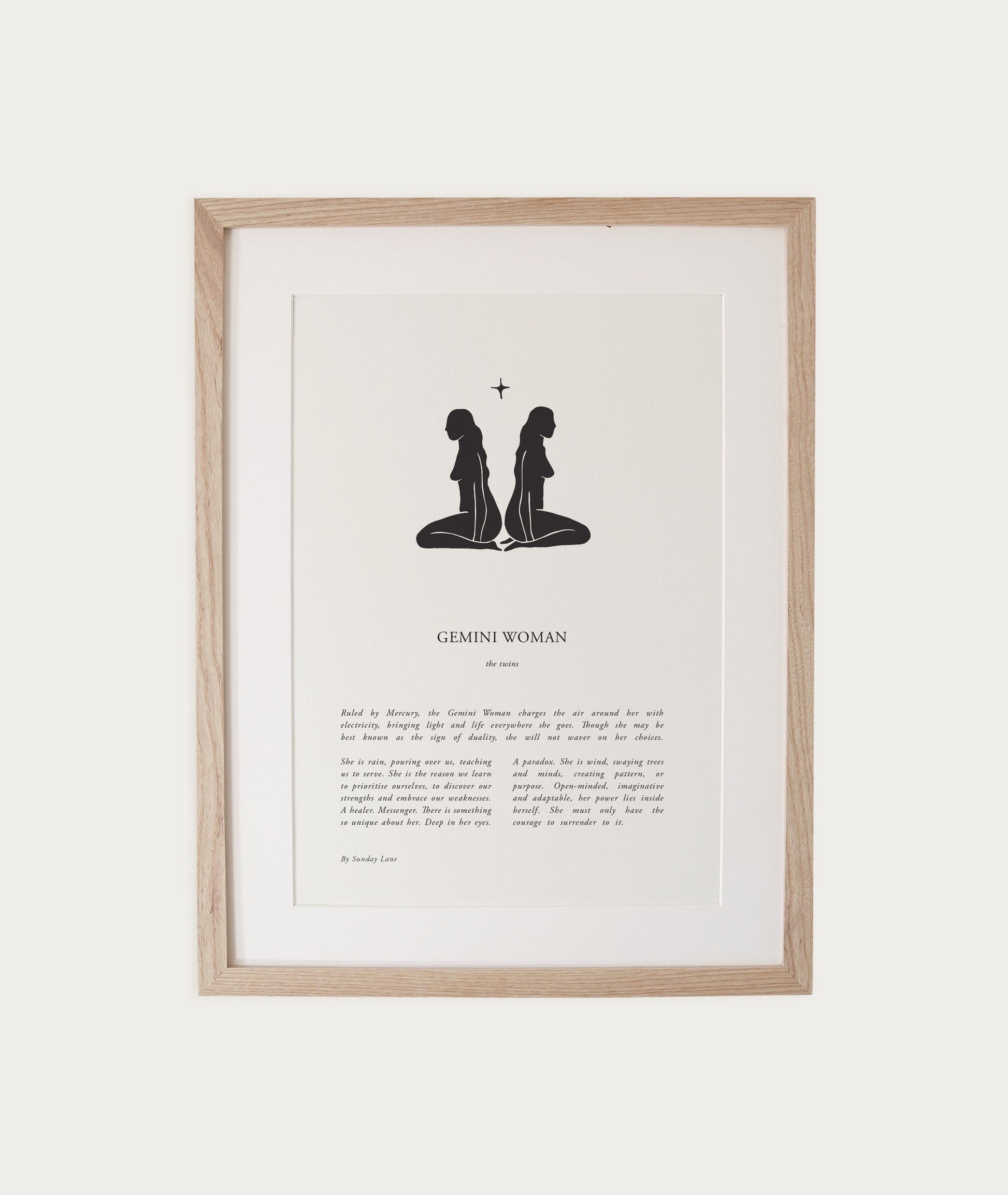 Zodiac Woman - A4 Print (un-framed) All Products vendor-unknown 