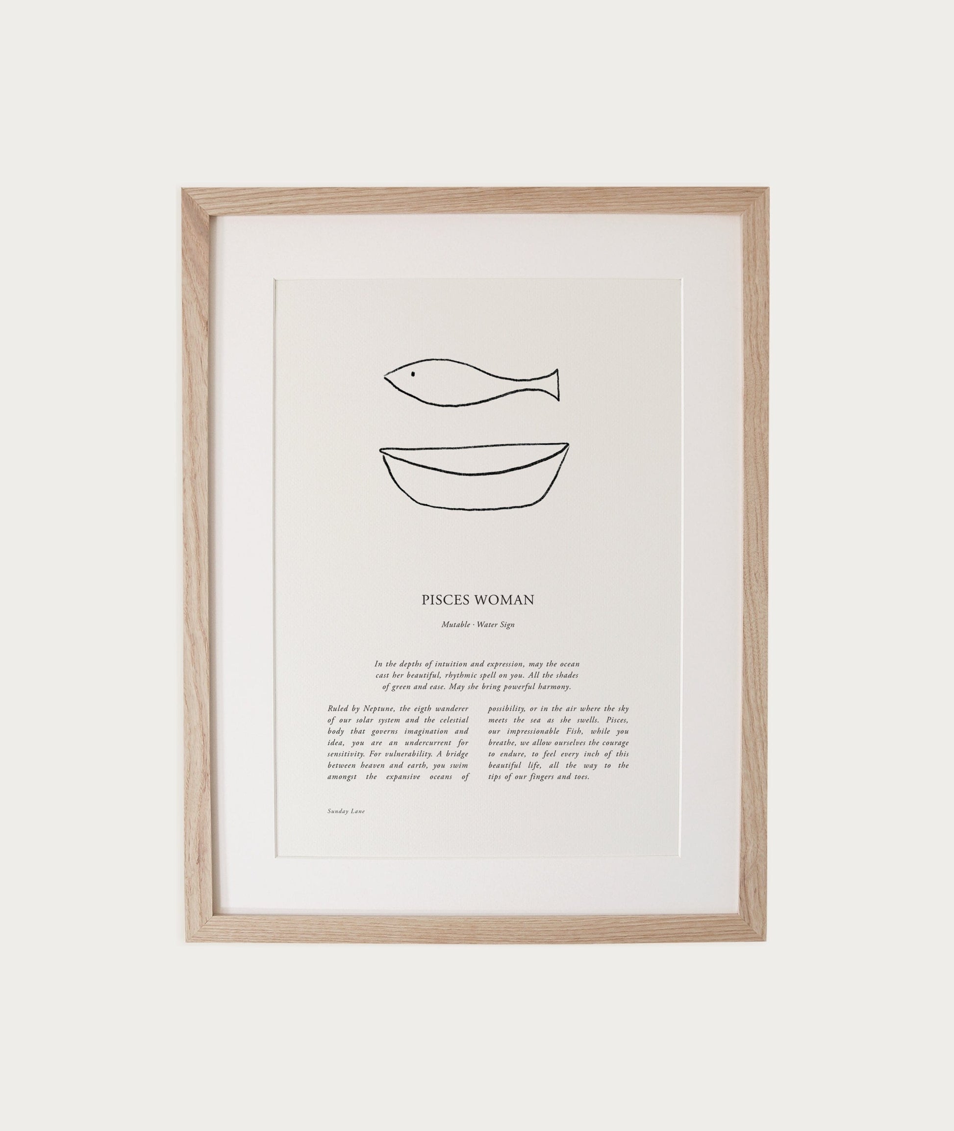 Zodiac Woman Abstract A4 Print (un-framed) All Products vendor-unknown 