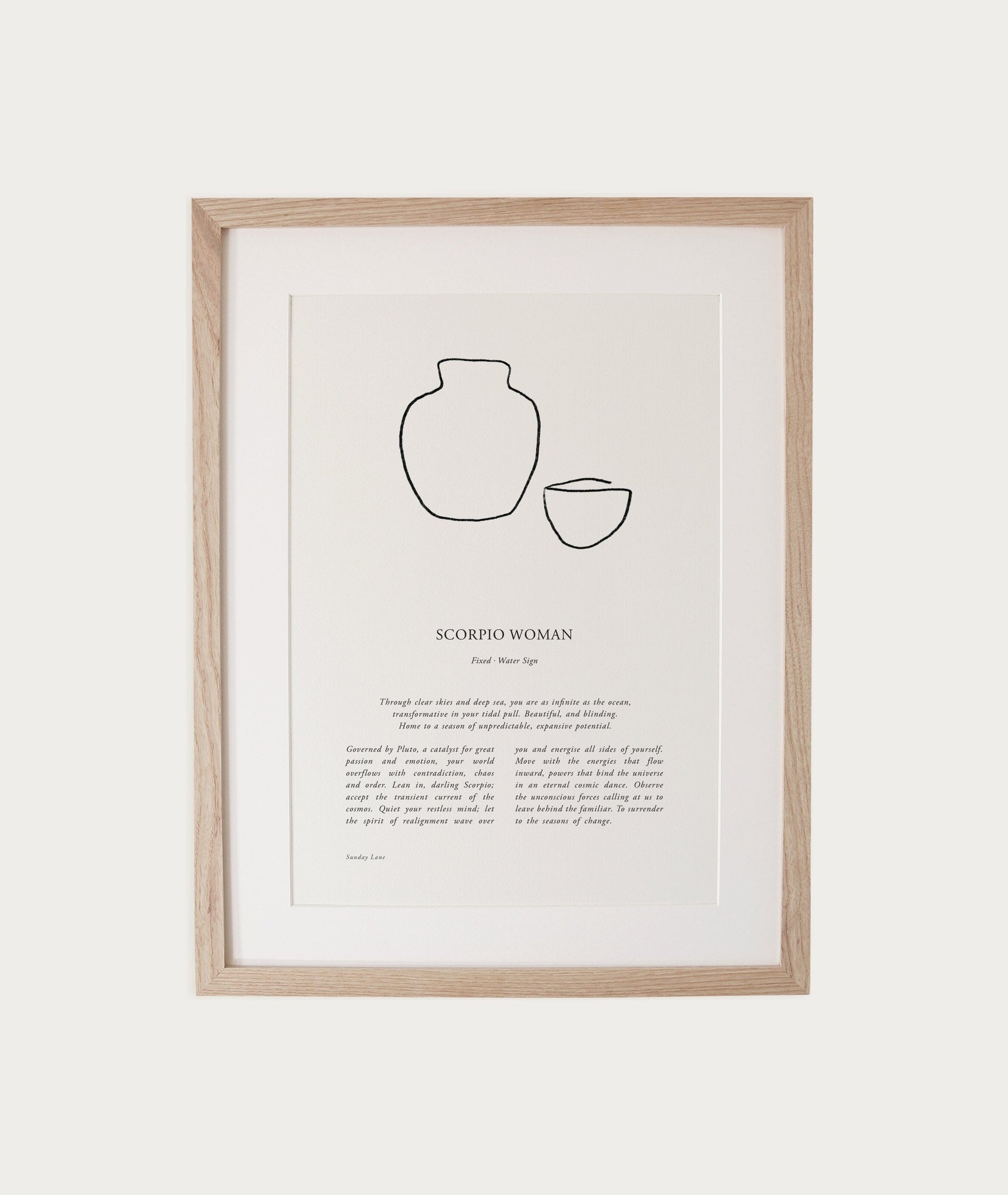 Zodiac Woman Abstract A4 Print (un-framed) All Products vendor-unknown 