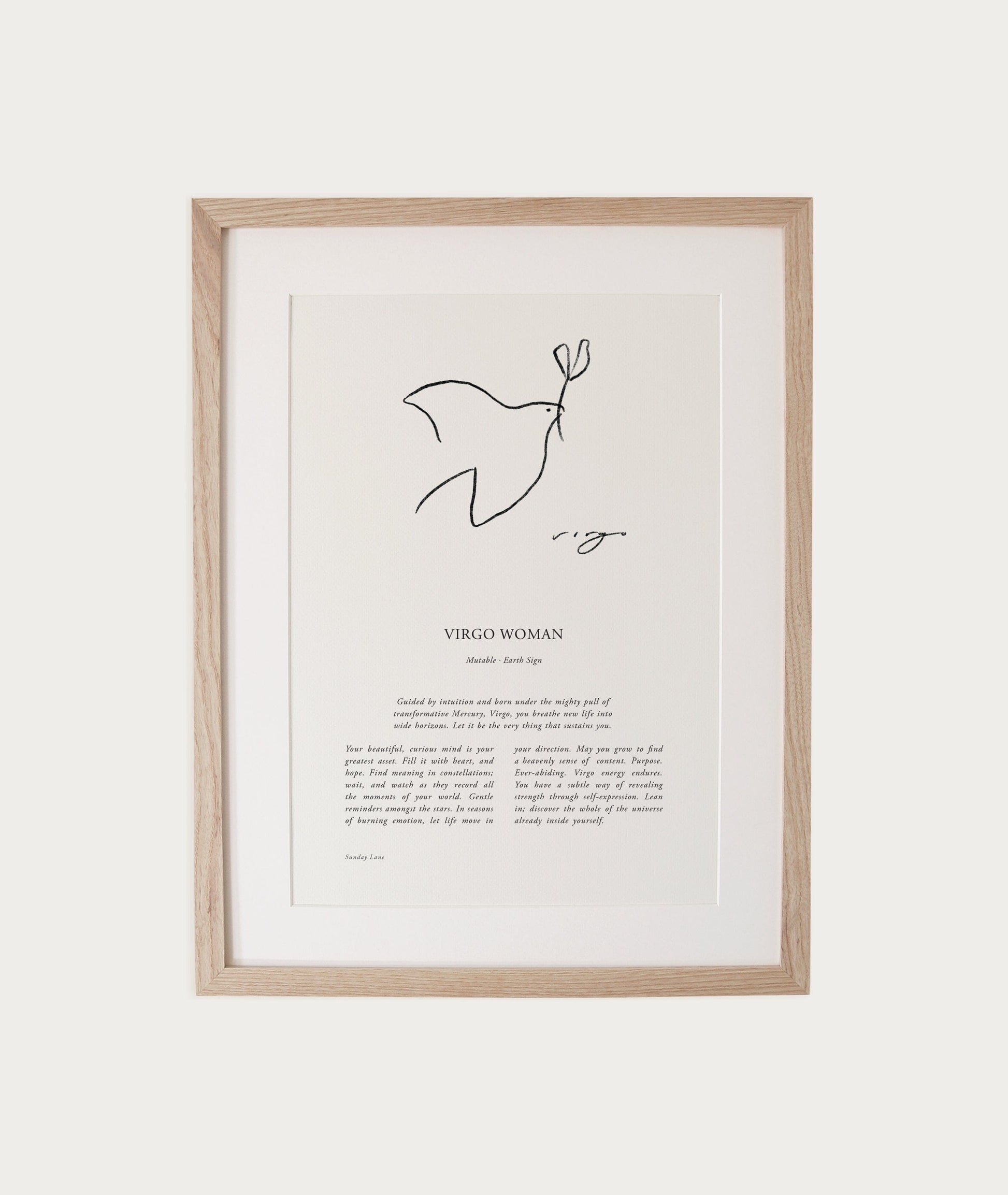 Zodiac Woman Abstract A4 Print (un-framed) All Products vendor-unknown 
