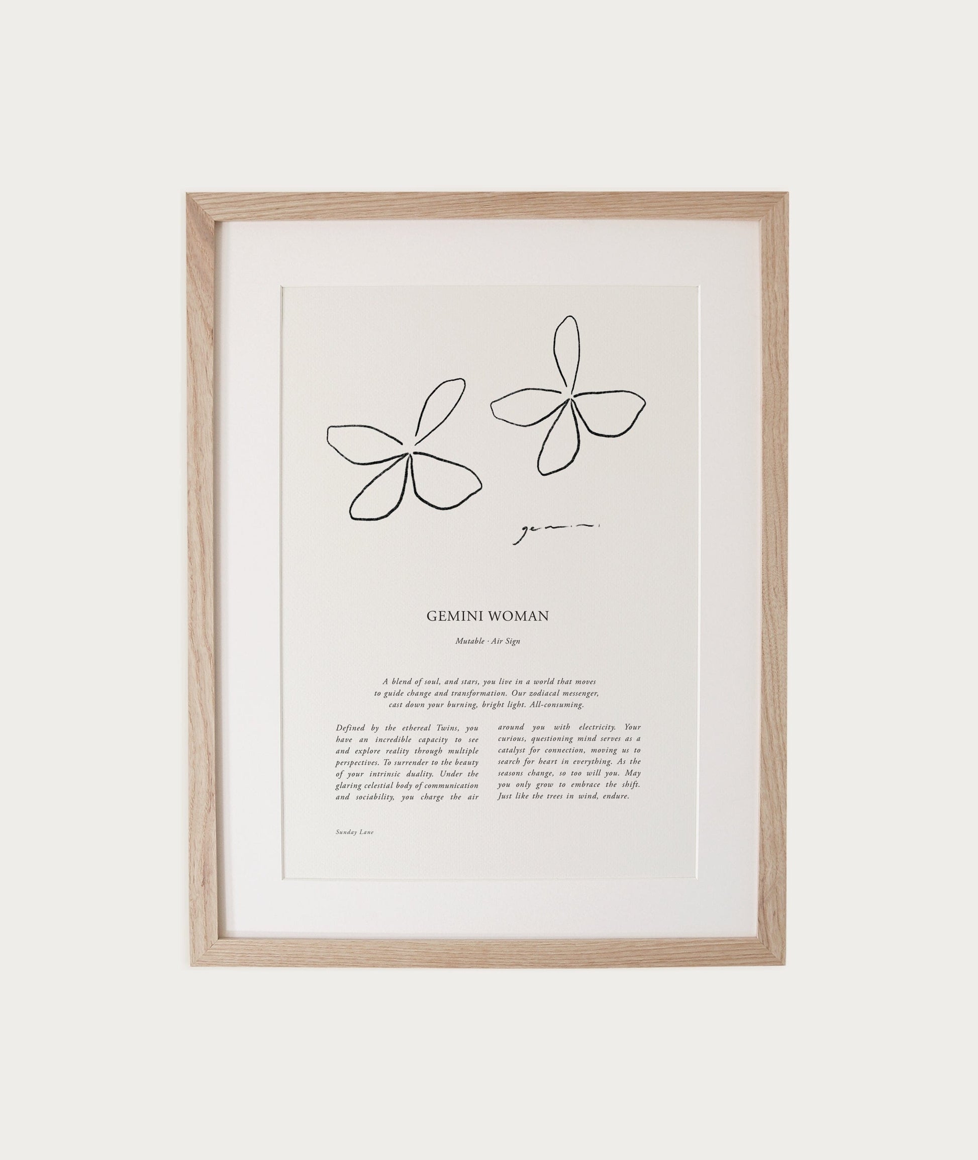 Zodiac Woman Abstract A4 Print (un-framed) All Products vendor-unknown 