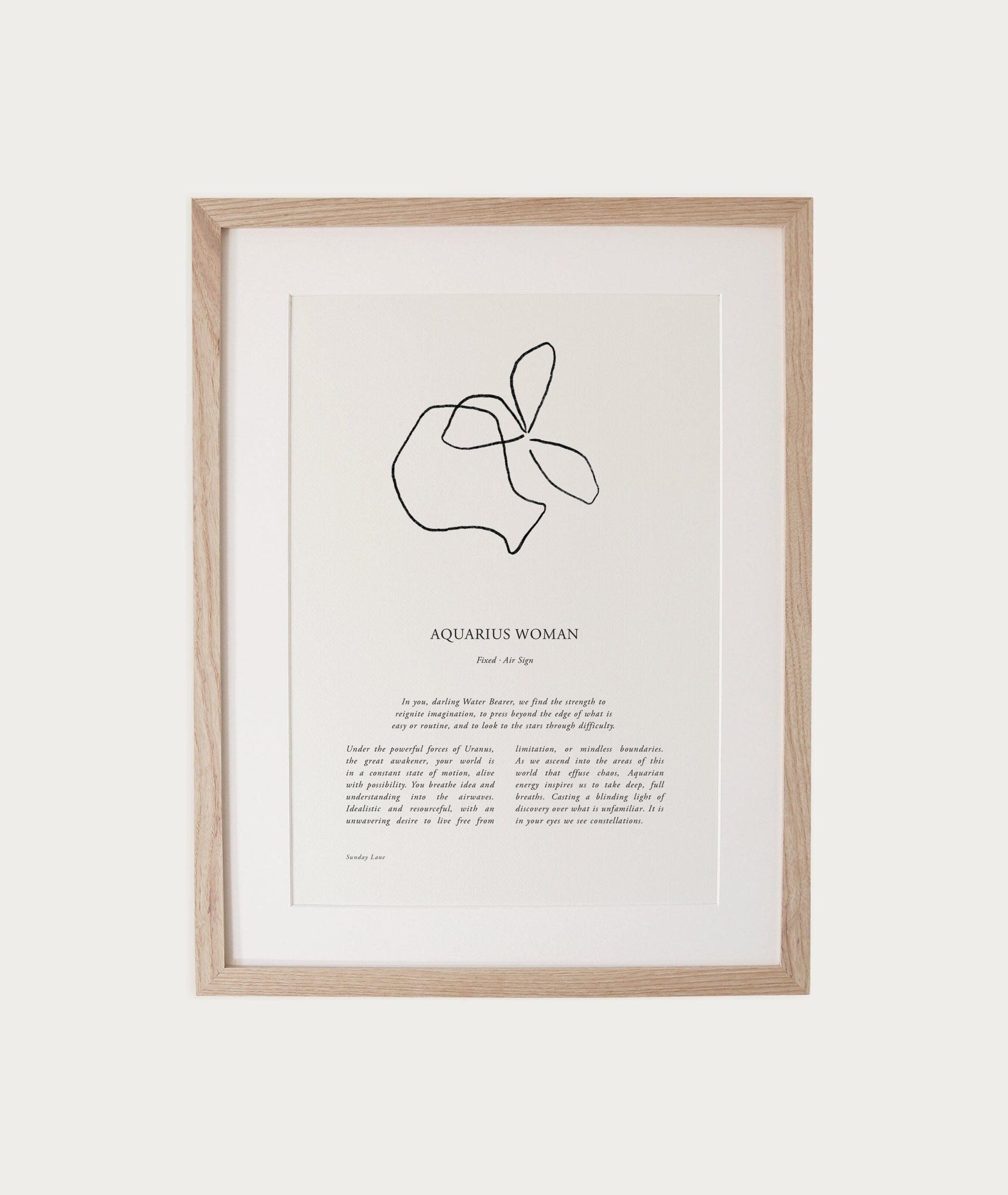 Zodiac Woman Abstract A4 Print (un-framed) All Products vendor-unknown 