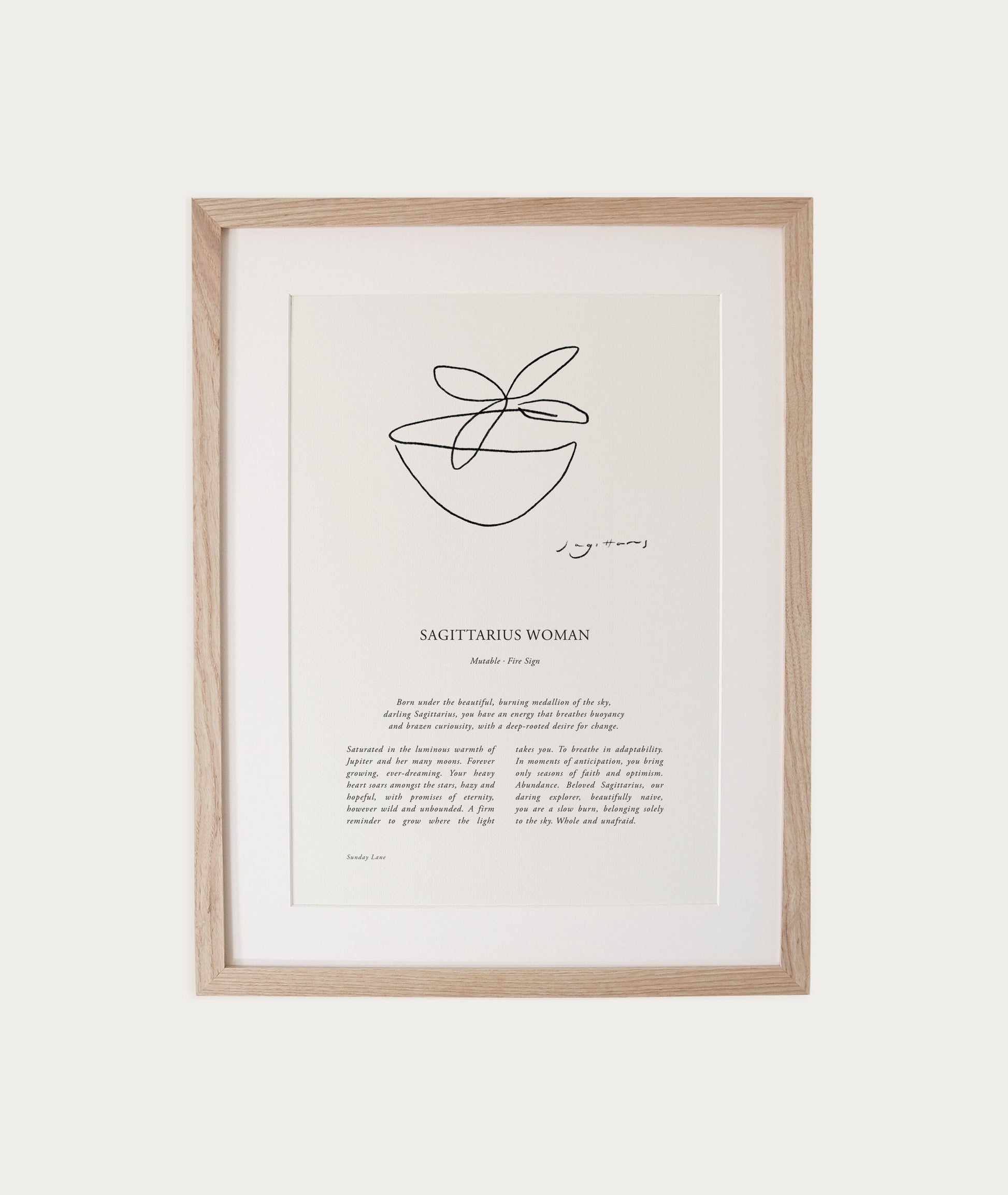 Zodiac Woman Abstract A4 Print (un-framed) All Products vendor-unknown 