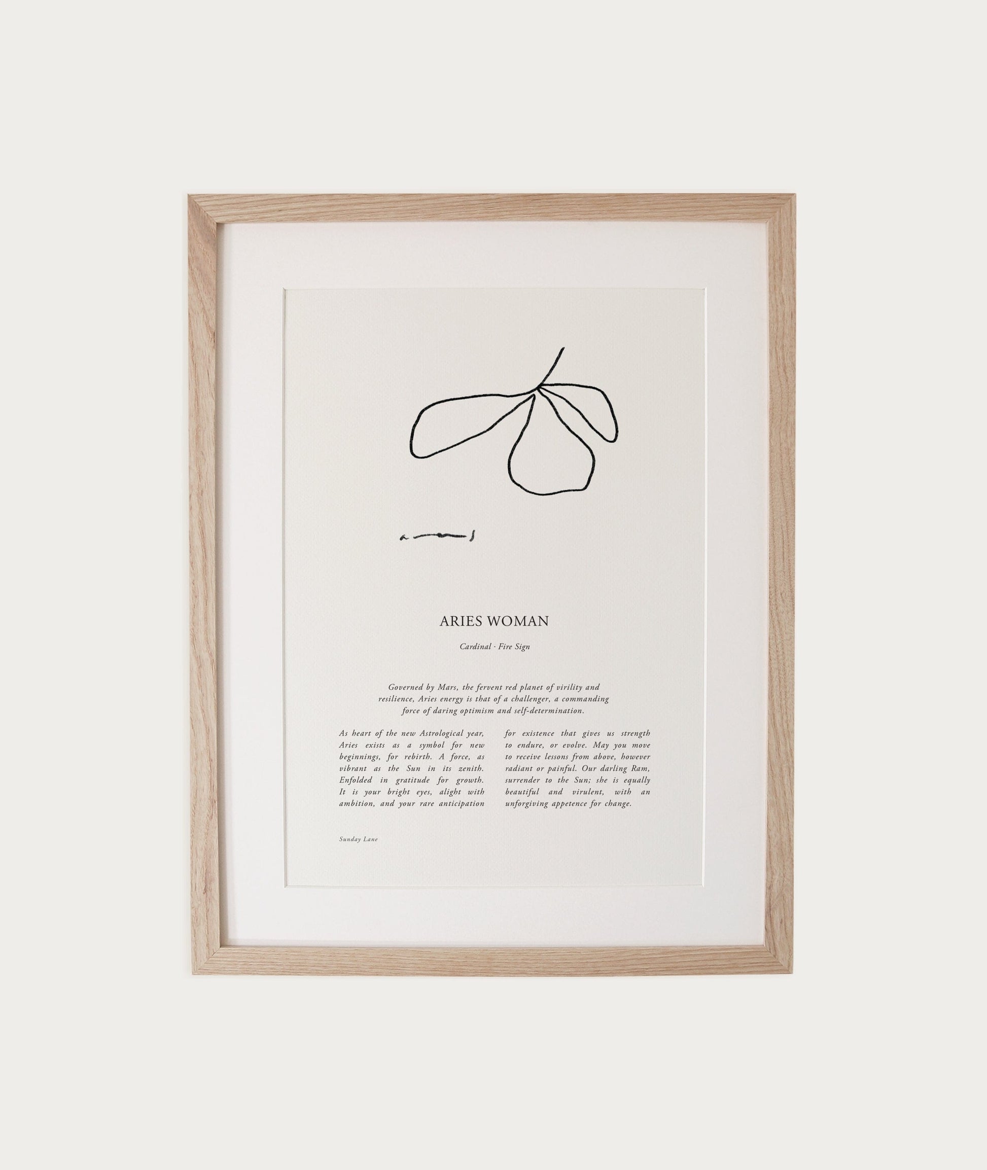 Zodiac Woman Abstract A4 Print (un-framed) All Products vendor-unknown 